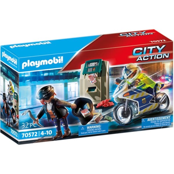 Bild 1 von Playmobil® 70572 - Polizei-Motorrad: Verfolgung des Geldräubers - Playmobil® City Action