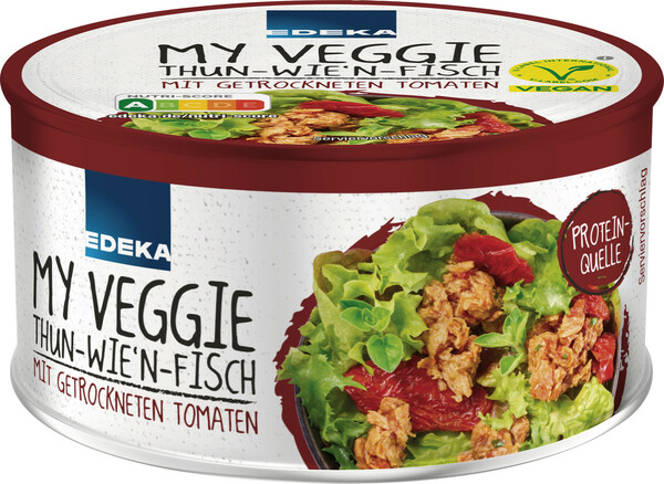 Bild 1 von EDEKA My Veggie Thun-wie'n-Fisch mit getrockneter Tomate 150G