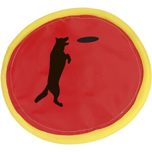 Hundespielzeug - Frisbee aus Nylon - rot/gelb
