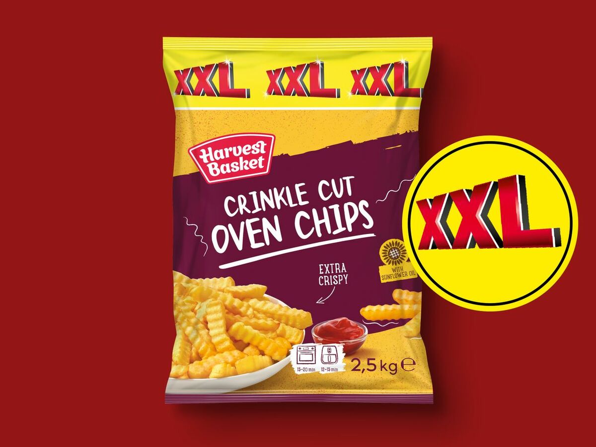 Bild 1 von Harvest Basket Wellenschnitt Pommes XXL, 
         2,5 kg