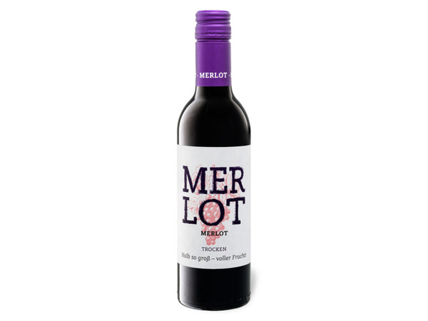 Bild 1 von Merlot vegan trocken 0,375-l, Rotwein 2020