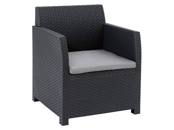 Bild 4 von Livarno Home Loungeset, 4-teilig, in Rattan-Optik, grau/anthrazit