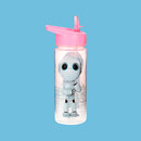 Bild 2 von Trinkflasche mit Motiv "Robbie Roboter", Kinderflasche, für Freizeit und Schule, rosa