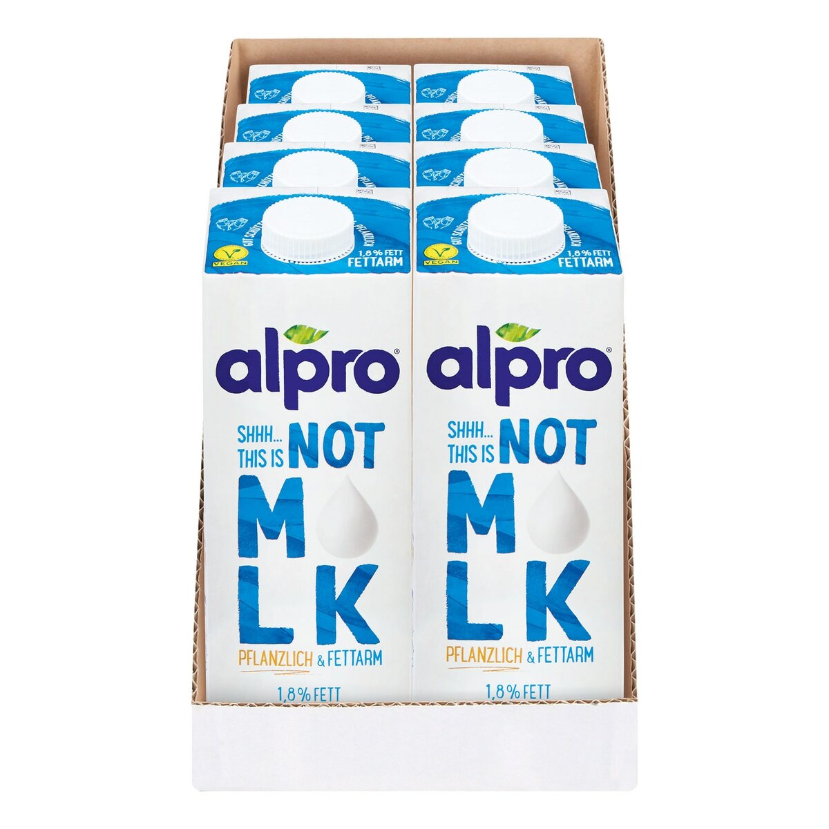 Bild 1 von Alpro Not Milk Drink 1,8% Fett 1 Liter, 8er Pack