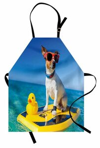 Abakuhaus Kochschürze »Höhenverstellbar Klare Farben ohne verblassen«, Badeente Hund Ente Surfen