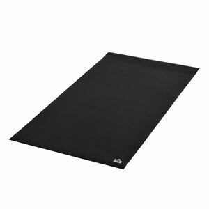 HOMCOM Bodenschutzmatte für Fitnessgeräte Bodenmatte Unterlegmatte Matte PVC Schwarz 180 x 90 x 0,6 cm