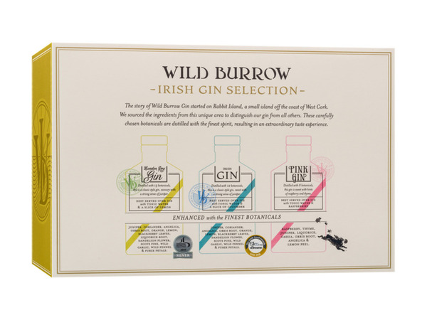 Bild 3 von Wild Burrow Irish Gin Selection 3 x 200ml-Flaschen