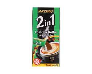Löslicher Kaffee Massimo, 2 in 1, 10 Portionen
