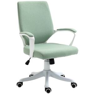 Vinsetto Bürostuhl Schreibtischstuhl Home-Office-Stuhl mit Wippenfunktion Rückenlehne höhenverstellbarer dick gepolstert ergonomisch 360°-Drehräder 62x69x92-102 cm 