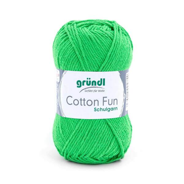Bild 1 von Wolle "Cotton Fun" 50 g froschgrün