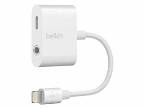 Belkin RockStar Klinken-Audio- und Ladeadapter, für iPhone/iPad, weiß
