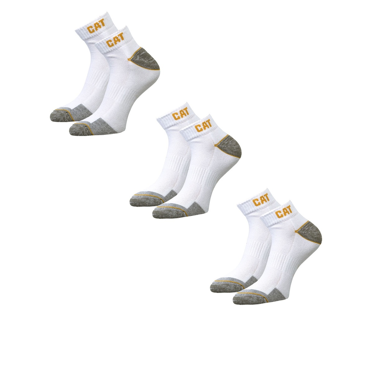 Bild 2 von CAT®  Damen oder Herren Sneaker-Arbeitssocken, 3 Paar