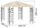 Bild 4 von Livarno Home Pavillon, 3 x 3 m, mit Stahlgestell, beige