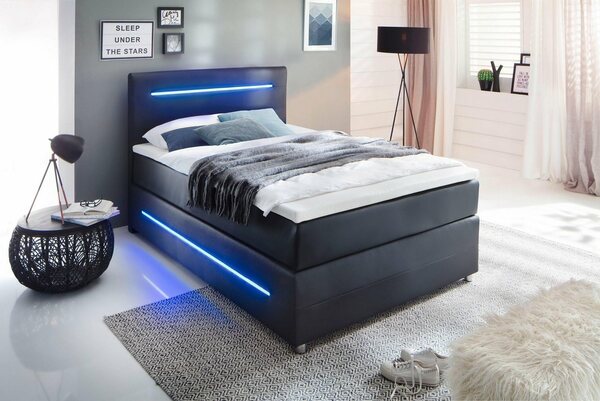 Bild 1 von meise.möbel Boxspringbett, mit LED Beleuchtung, wahlweise mit Bettkasten