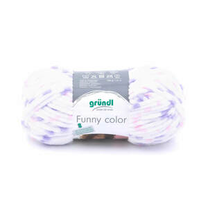 Wolle "Funny color" 100 g rosa-lila-color