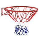 Bild 1 von HOMCOM Basketballkorb mit Netz, Basketballnetz, Stahlrohr+Nylon, Rot + Blau + Weiß, ø46 cm