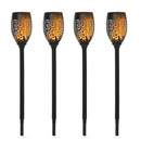 Bild 1 von Outsunny Solarleuchte, Gartenlicht, 4er-Set Lampe, 6–8 h, IP44 Wasserfest, Kunststoff, Schwarz, Ø12 x H78 cm