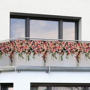 Balkon-Sichtschutz Rosen