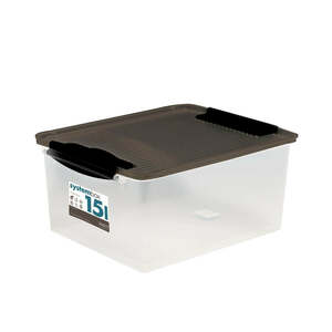 Aufbewahrungsbox 15 L mit Deckel und Henkel, Kunststoffbox