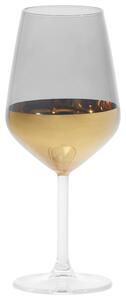 Weinglas Glamour in Schwarz/Goldfarben ca.490ml