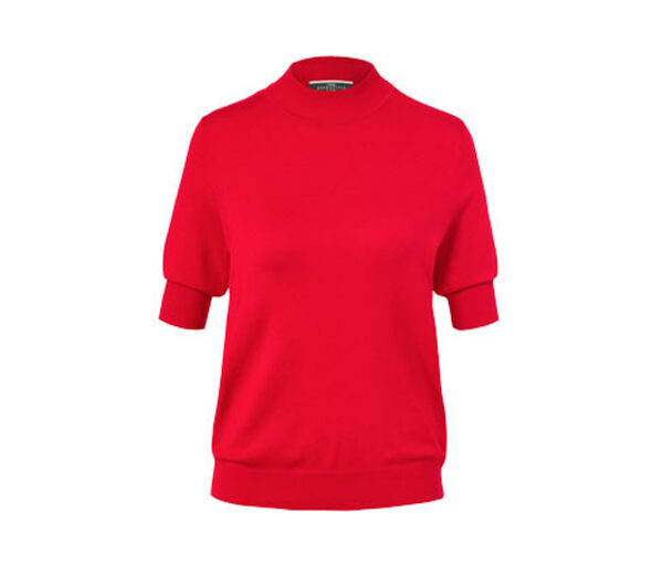 Bild 1 von Feinstrick-Shirt mit Stehkragen, rot