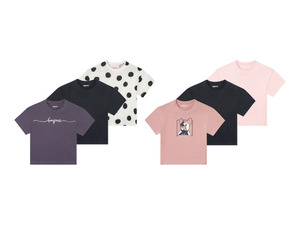 PEPPERTS® Mädchen T-Shirts, 3 Stück, aus reiner Baumwolle