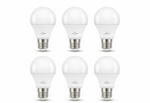 Amindu LED-Leuchtmittel, E27, warmweiß und kaltweiß, 806lm ersetzt 60W Glühbirne, optional dimmbar, 6er Pack