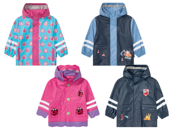 Bild 1 von Playshoes Kleinkinder Mädchen / Jungen Regenjacke mit Reflektoren