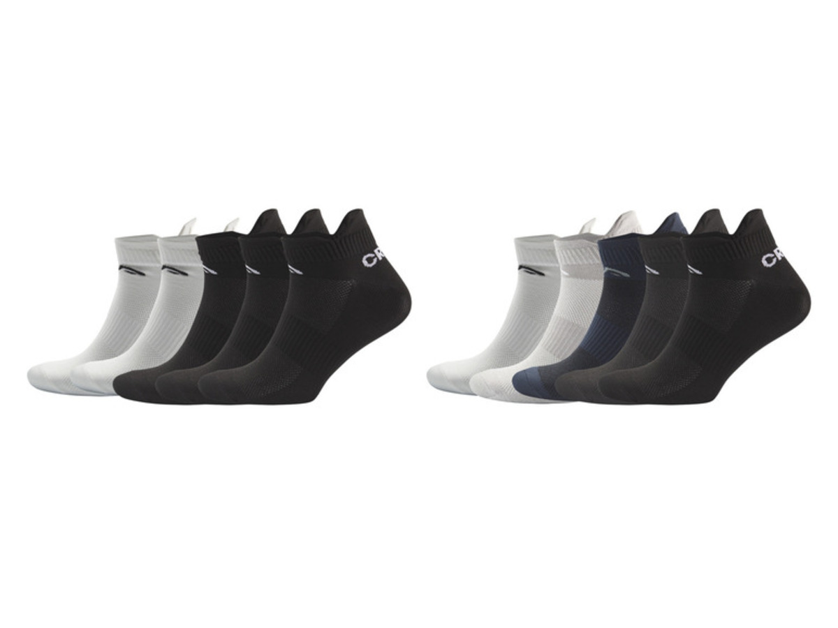 Bild 1 von CRIVIT Herren Sportsneakersocken, 5 Paar, mit Mesh-Fußrücken