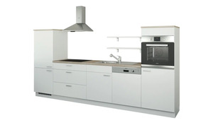 Küchenzeile ohne Elektrogeräte weiß Maße (cm): B: 330 Küchen