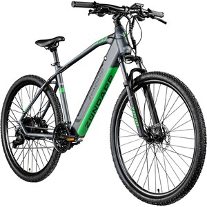 Zündapp Z808 E Bike für Damen und Herren ab 170 cm Mountainbike 29 Zoll E MTB Hardtail Pedelec Fahrrad Elektrofahrrad 27 Gänge Elektrobike... 48 cm, schwarz/grün