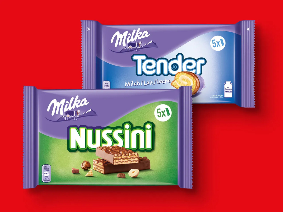 Bild 1 von Milka Riegel, 
         157,5/182,5/185/155 g