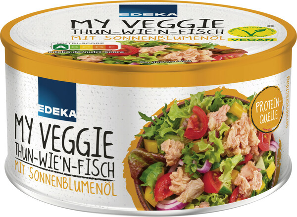 Bild 1 von EDEKA My Veggie Thun-wie'n-Fisch mit Sonnenblumenöl 150G