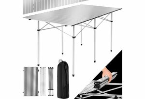 tectake Campingtisch »Camping Klapptisch aus Aluminium inkl. Tasche« (1-St), zusammenklappbar, wetterbeständig