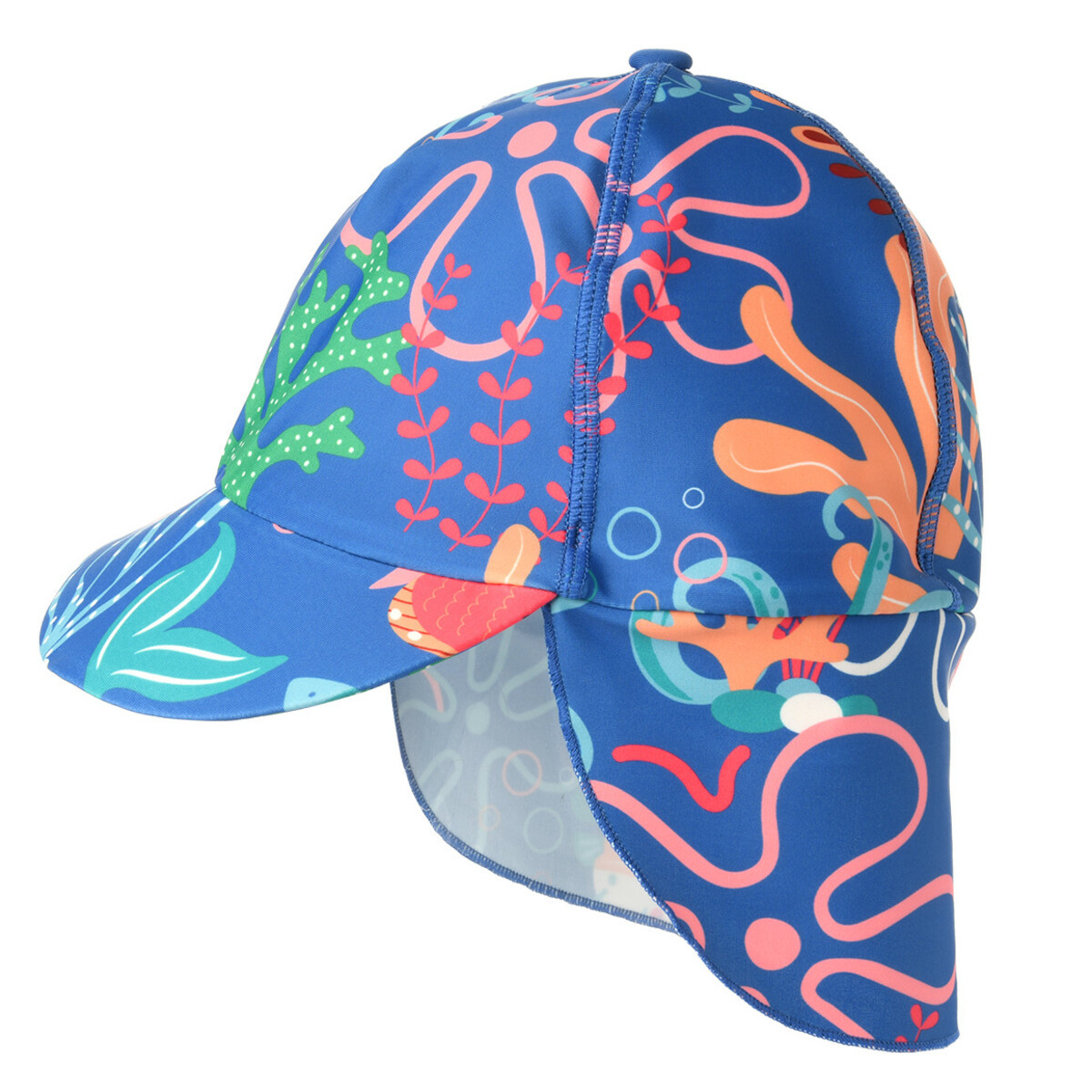 Bild 1 von Jungen UV-Badekappe mit Meeres-Motiven BLAU / BUNT
