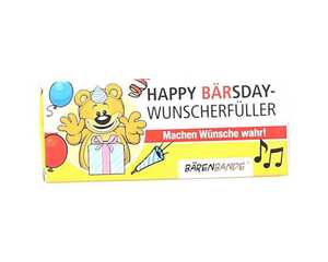 Traubenzucker Happy Bärsday Wunsch