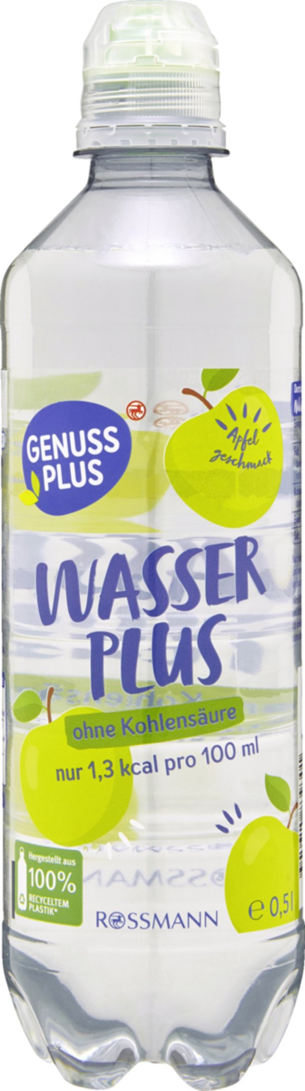 Bild 1 von GENUSS PLUS WasserPlus Apfelgeschmack 0,50 l still, 0,5 L