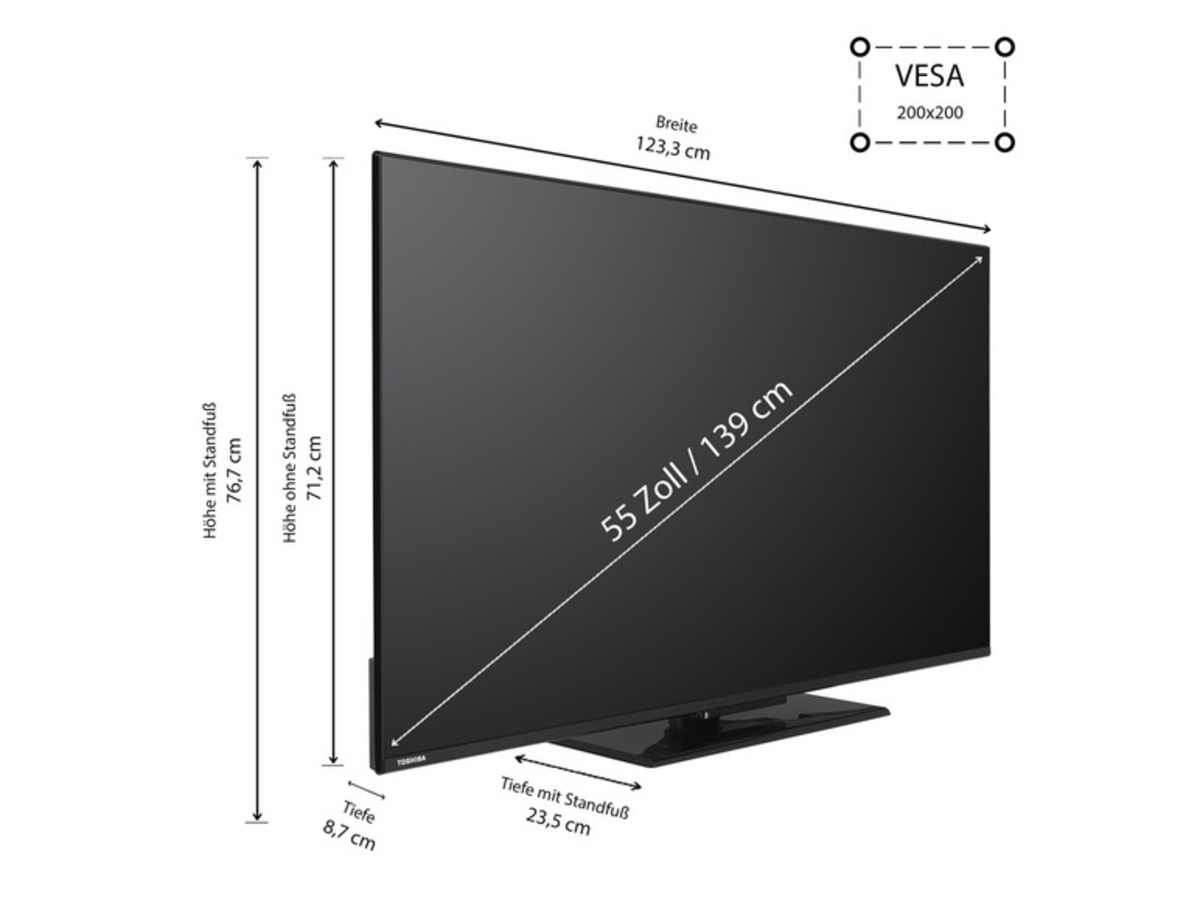 Bild 1 von TOSHIBA Fernseher »UV3463DAW« VIDAA Smart TV 4K UHD