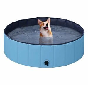 Yaheetech Planschbecken, Hundepool Schwimmbad für Hunde und Katzen, Swimmingpool Badewanne Wasserbecken für Hunde 100 x 30 cm