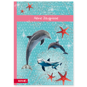 Zeugnismappe - Delfin - DIN A4