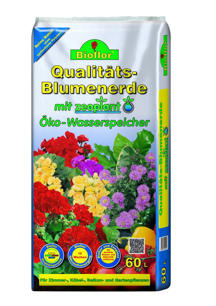Bild 1 von Bioflor Qualitätsblumenerde 60 Liter