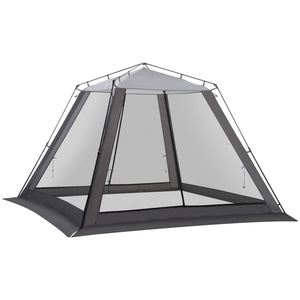 Outsunny Campingzelt Mesh Zelt mit Netzwänden Moskitonetz für 4-6 Personen mit Tragetasche für Outdoor Polyester Stahl 309 x 309 x 218 cm
