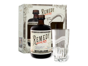 Remedy Spiced Rum 41,5% Vol + Highball Glas