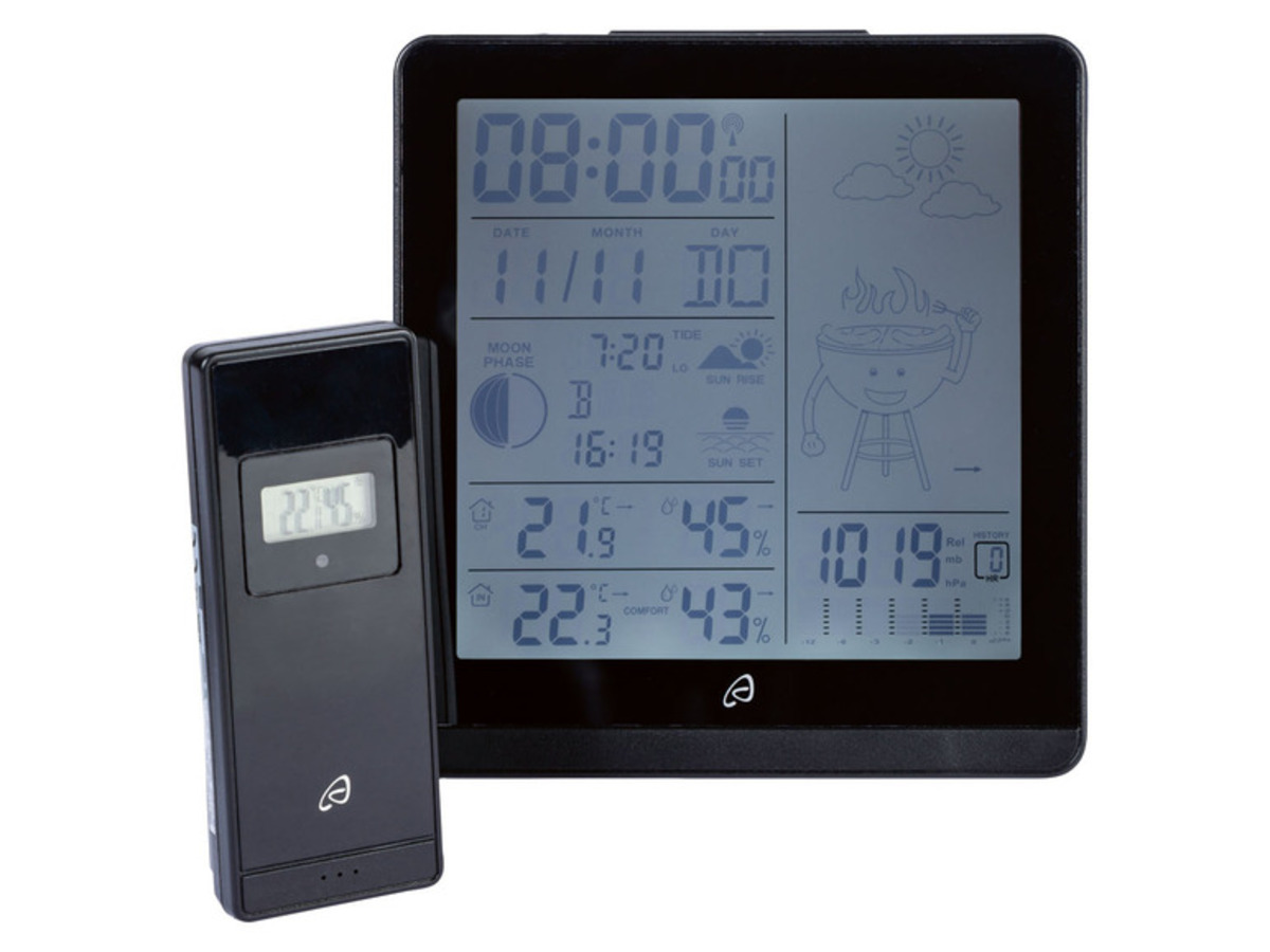 Bild 2 von AURIOL Funk-Wetterstation, mit Außensensor und Grillwetter-Anzeige