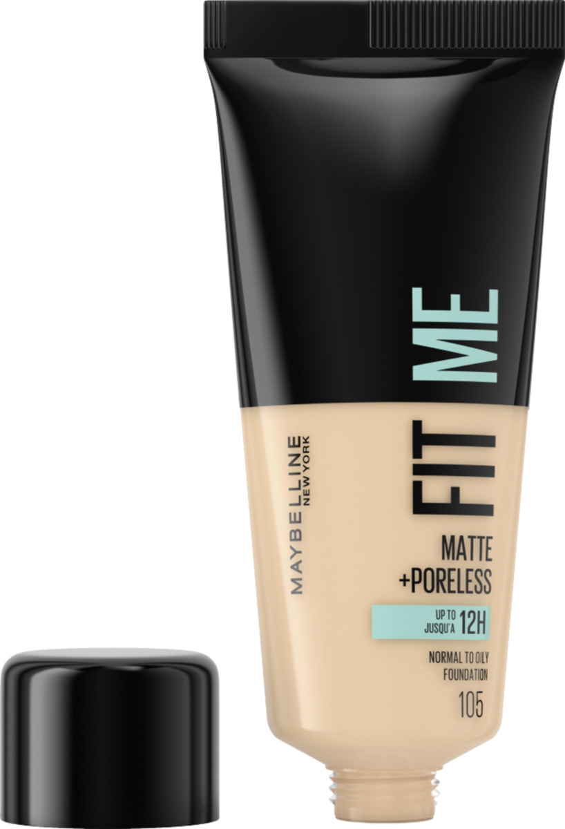 Bild 2 von Maybelline New York Fit Me! Matte + Poreless Make-Up Nr. 105 Natural Ivory + Foundation Pinsel