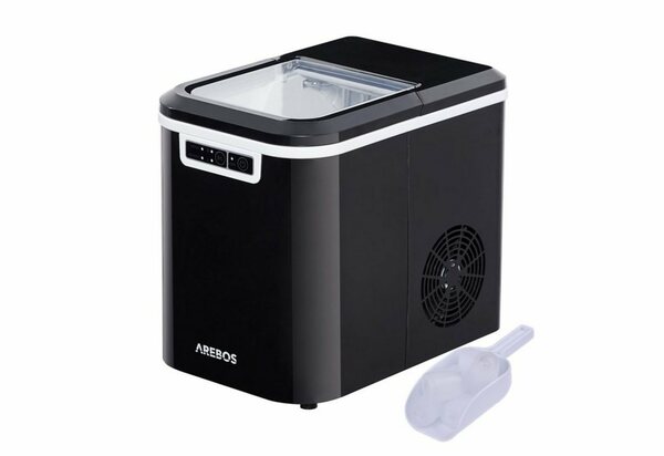 Bild 1 von Arebos Eiswürfelmaschine Ice Cube Maker, 12 kg / 24 h, 10-15 Minuten Produktionszeit, 2 Eiswürfel-Größen, 2,2 Liter Wassertank, Leise, Selbstreinigungsfunktion