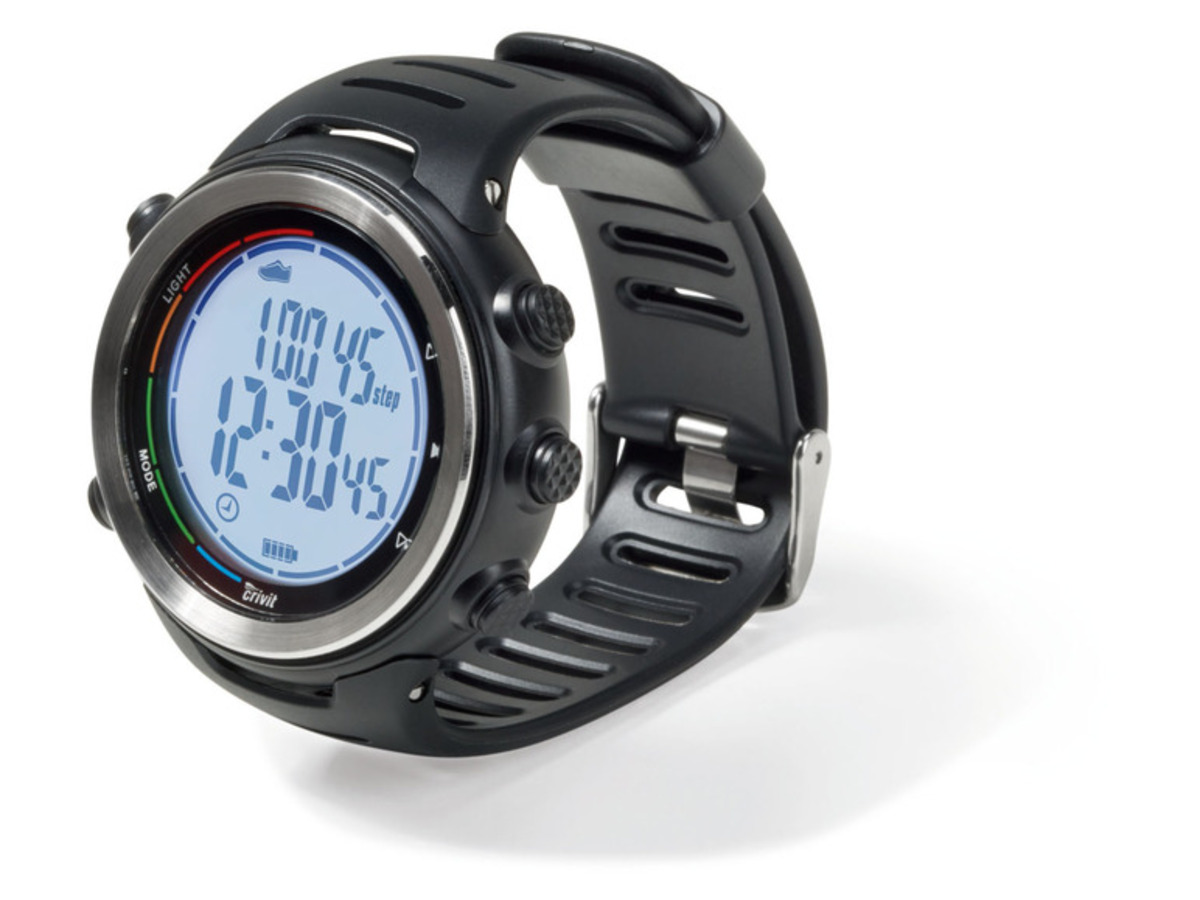 Bild 1 von crivit Herzfrequenzmessuhr, mit Schrittzähler