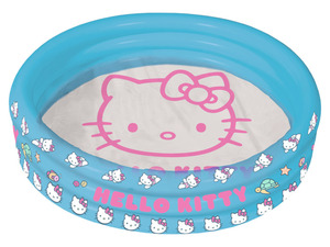 Hello Kitty 3-Ring-Pool, transparent blau, 100 x 23 cm