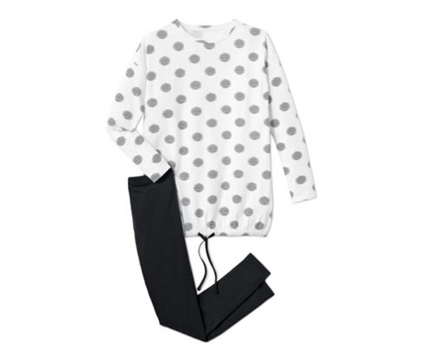 Bild 1 von Mädchen Pyjama, schwarz-weiß