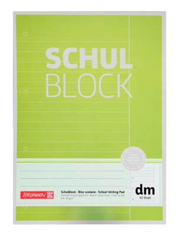 Bild 1 von Brunnen Schulblock A4 Lineatur DM 50 Blatt